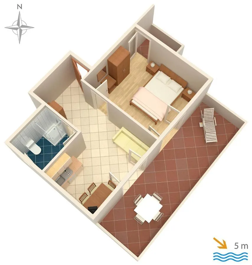 Apartment Mandre 4093B